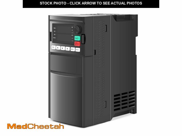 Lot 74-12439916 - Nakkaa VFD 7.5KW 220V Variable Frequency Drive 10HP 1 or 3 Phase 50/60HZ Input 0-3200HZ 3 Phase Outp...