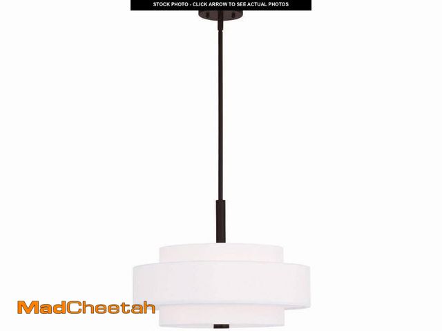 Lot 74-12396796 - Livex Lighting 50874-07 Meridian 4-Light Pendant, Bronze - UNUSED