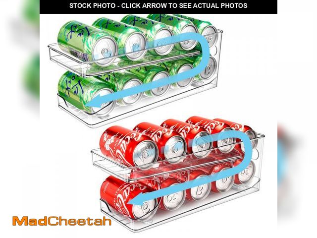Lot 74-12304169 - BingoHive 2 Pack Rolling Soda Can Organizer for Refrigerator Can Dispenser for Beer Soda Seltzer Pop...
