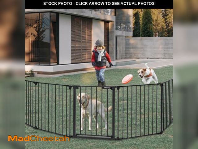 Lot 74-12003915 - Doorway Wide Baby Gate and Play Yard Extra Wide Baby Gate Play Yard 8 Panel Foldable Safety Gate - U...