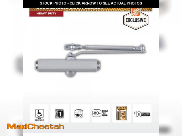 Lot 74-12531452 - Universal Hardware Size 1-5 Heavy Duty Commercial Door Closer - 3 Mounting Styles - ANSI Grade 1, UL...