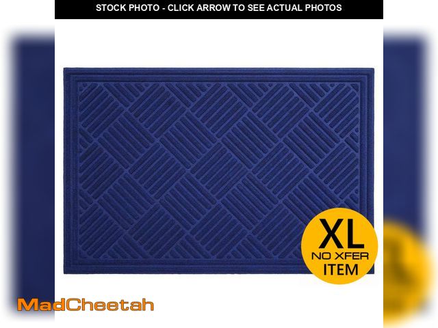 Lot 74-12772973 - Calloway Mills Chess Ribbed Blue 48 in. x 72 in. Multicolored Indoor/Outdoor Doormat - UNUSED