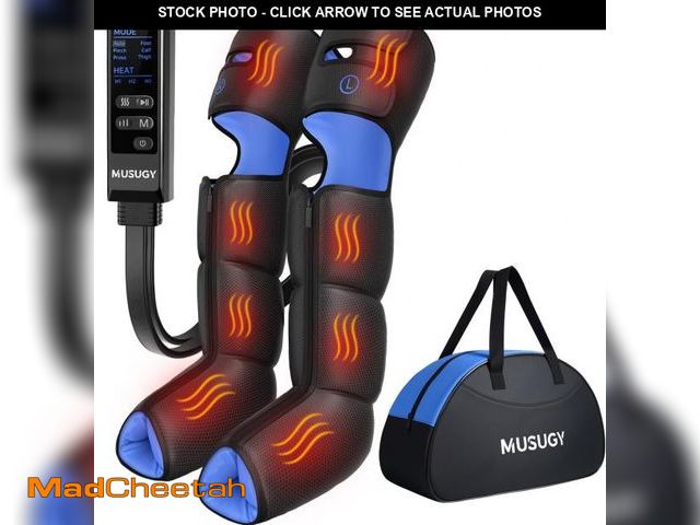 Lot 74-12181197 - Musugy Leg Massager with Heat and Compression : Sequential Compression Boots with 6 Modes,9 Intensit...