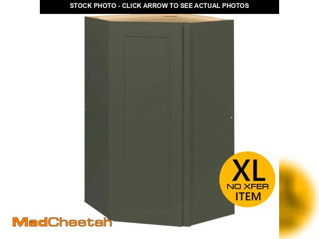 Lot 74-13821783 - Hampton Bay Avondale 24 in. W x 24 in. D x 42 in. H Ready to Assemble Plywood Shaker Diagonal Corner...