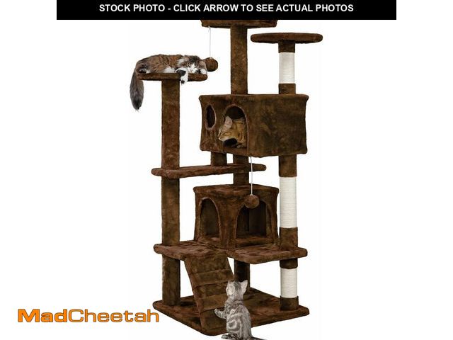 Lot 74-12696020 - Yaheetech 54in Cat Tree Tower Condo Cat Furniture w/Scratching Post for Kittens Pet House Play - UNU...