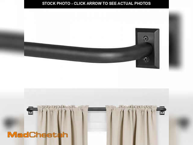 Lot 74-12315842 - ZYRW Blackout Curtain Rod for Windows 28 to 48 Inches, Wrap Around Heavy Duty Rod for Darkening, Mod...