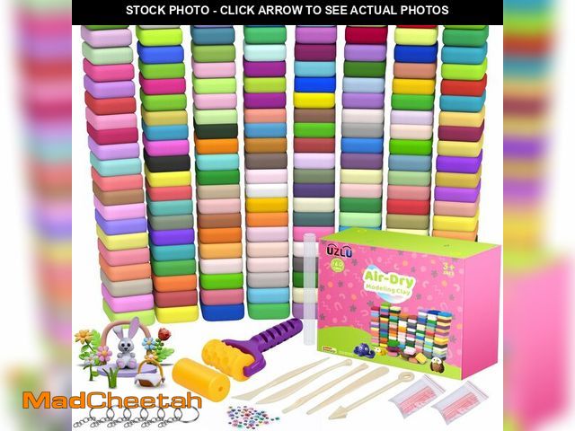Lot 74-14205277 - 254 Pcs Air Dry Clay 160 Colors Modeling Model Magic Clay for DIY Molding Starter Kit with Sculpting...