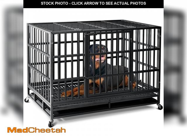 Lot 74-12134475 - Oranland 48 inch Heavy Duty Indestructible Dog Crate,2025 New Upgraded Reinforced Baseplate for Larg...