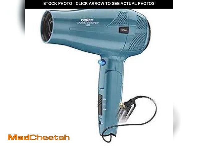 Lot 74-12129242 - Conair Hair Dryer with Folding Handle and Retractable Cord, 1875W Travel Hair Dryer, Conair Blow Dry...