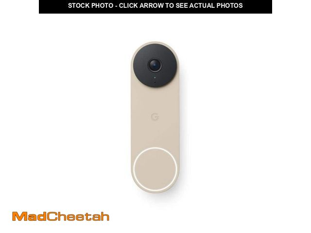 Lot 74-14113432 - Google Nest Doorbell (Wired, 3rd Gen) - Smart Wi-Fi Video Doorbell Camera - Linen - UNUSED