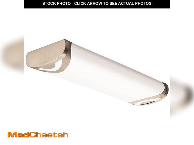 Lot 74-12427599 - *SEE DETAILS* Boomerang 2 Ft. Brushed Nickel LED Decorative Linear Flush Mount *SEE DETAILS*  - USED
