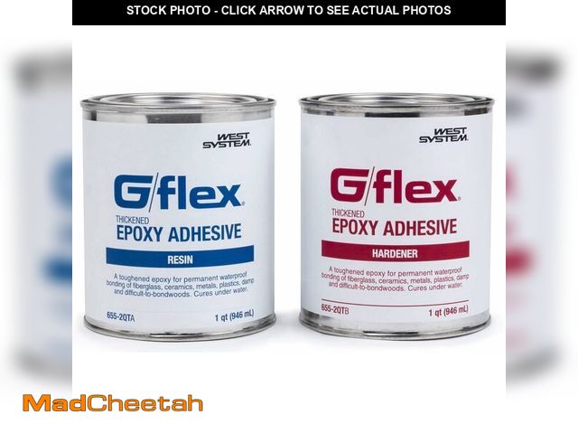 Lot 74-14386750 - WEST SYSTEM - 655-2QT West System 655-2 QT G/flex Epoxy Adhesive, two 1 qt - USED