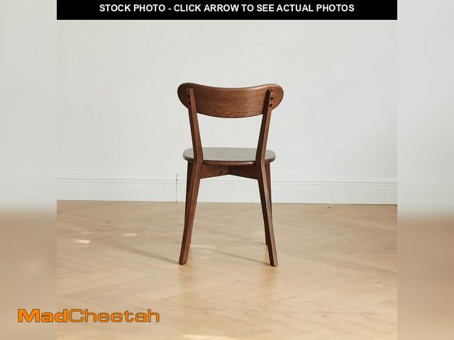 Lot 74-14605102 - Noble House Swift Walnut Solid Wood Mid-Century Modern Accent Dining Side Chair - UNUSED