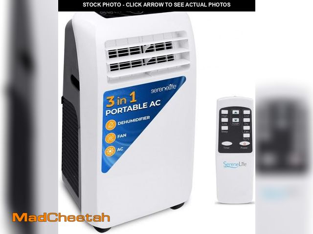 Lot 74-12109147 - SereneLife Small Air Conditioner Portable 10,000 BTU with Built-in Dehumidifier - Portable AC unit f...
