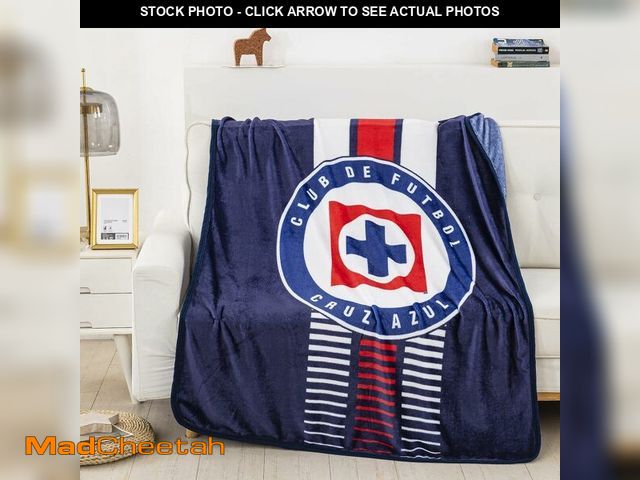 Lot 74-13948810 - Cruz Azul 220 GSM, One Ply (Supersoft Fleece) Throw Blanket 50x60 - USED