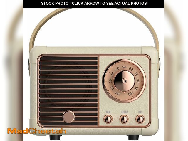 Lot 74-12969674 - Baolira Retro Bluetooth Speaker, Portable Wireless Speaker with Crystal Clear Stereo Sound Rich Bass...