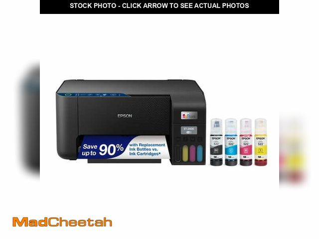 Lot 74-14323571 - Epson EcoTank ET-2400 Wireless Color All-in-One Cartridge-Free Supertank Printer with Scan and Copy ...