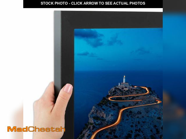 Lot 74-13777663 - ArtToFrames 24x30 inch Soft Black Picture Frame, Black 24" x 30" MDF Poster Frame (WOM-5180) 1234 - ...