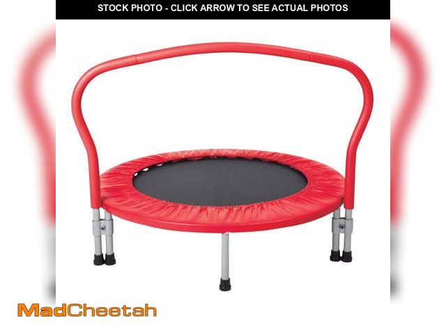 Lot 74-12535792 - 3-Foot Folding Trampoline, 36" Diameter, for Ages 3 and up, by MinnARK - USED