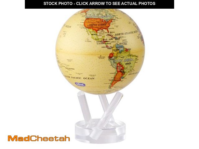 Lot 74-12118465 - MOVA Globe Ã¢â¬â Political Map Yellow 4.5Ã¢â¬Â | Vintage-Style Rotating Globe Powered by Light ...