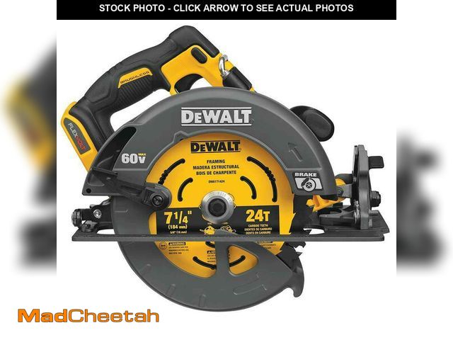 Lot 74-12796285 - DeWalt Flexvolt 60v Max 7-1/4 Inch Cordless Circular Saw Dcs578b With Electric Brake - UNUSED