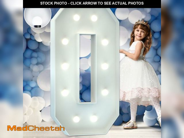 Lot 74-12439150 - Marquee Numbers 4 Feet Tall Big Light Up Numbers 30th 40th 50th Birthday Decorations Graduation Deco...