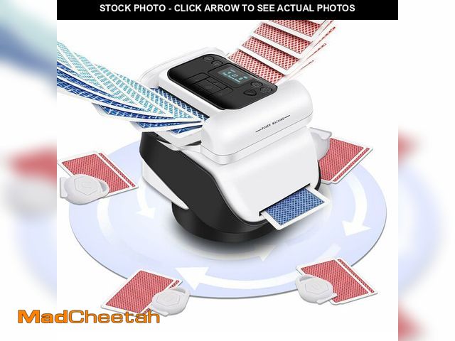 Lot 74-14155055 - XISZMOG 2-in-1 Automatic Card Shuffler and Dealer Machine,Rechargeable Playing Card Shuffler USB-C,1...