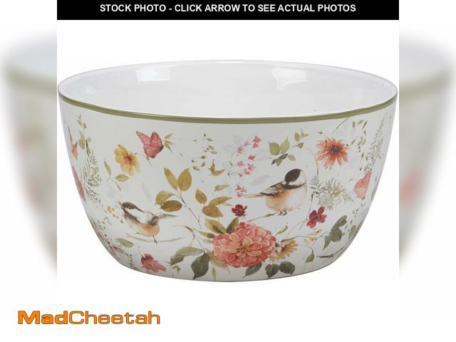 Lot 74-12827657 - Certified International Nature's Song Deep Serving Bowl, 11" x 5.5" 198 oz, Multicolor - UNUSED