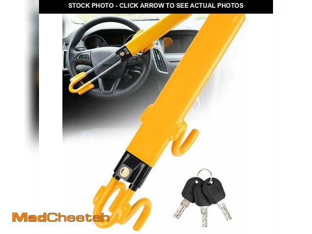 Lot 74-13955010 - Tevlaphee Steering Wheel Lock - Heavy Duty Antitheft Device and Car Security Lock with Adjustable Lo...