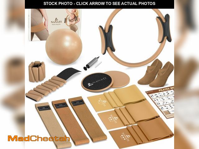 Lot 74-14270413 - NANATI Pilates Kit with Ankle Weights, Pilates Essential Kit for Women, Pilates Equipment with 14.5"...