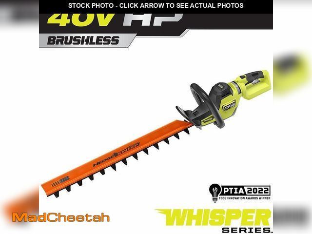 Lot 74-12798885 - RYOBI 40V HP Brushless Whisper Series 26 in. Cordless Battery Hedge Trimmer (Tool Only) - USED