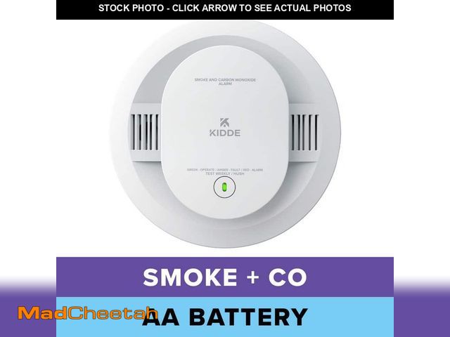 Lot 74-14280739 - Kidde Battery Powered Smoke and Carbon Monoxide Detector with LED Warning Lights, 30CUDR - UNUSED