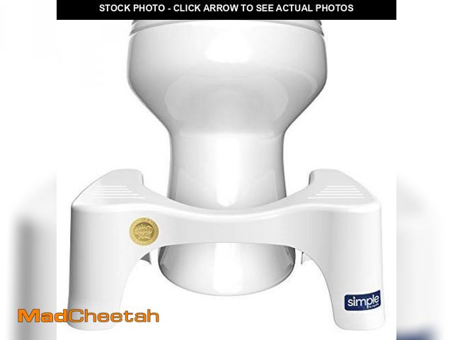 Lot 74-12522033 - Squatty Potty Simple Toilet Stool, White, 7" - USED