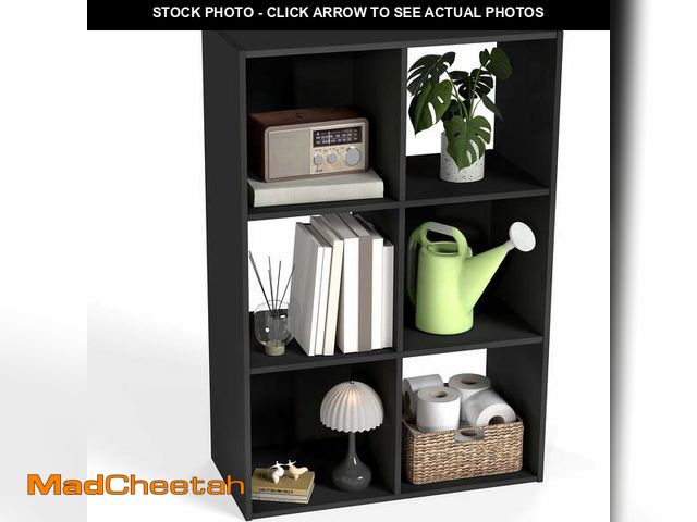 Lot 74-14259161 - EDX 6 Cube Storage Organizer, Open Cube Storage Bookcase with 3 Removable Back Panels, 36" LÃ11.6" ...