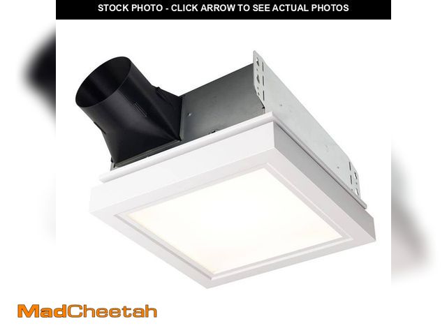 Lot 74-13778729 - Broan-NuTone Roomside Series, Decorative, White Trim, 110 CFM, Roomside Ceiling Bathroom Exhaust Fan...