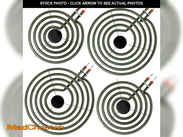 Lot 74-12717456 - S-Union 4 Pack MP22YA Electric Range Burner Element Unit Set - 2 pcs MP15YA 6" and 2 pcs MP21YA 8" R...