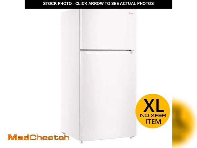 Lot 74-13497126 - Vissani 14.2 cu. ft. Top Freezer Refrigerator in White, Garage Ready - UNUSED
