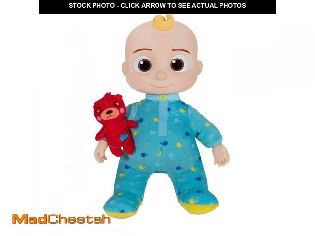 Lot 74-12305006 - CoComelon Musical JJ Plush Doll - Press Tummy to Sing Bedtime Song Clips - Includes Feature and Smal...