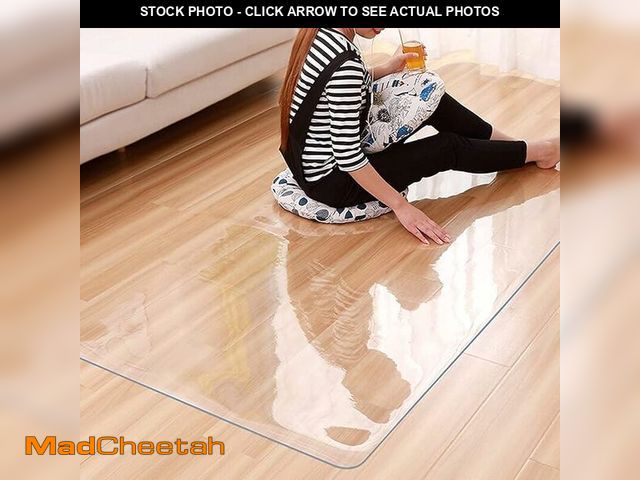 Lot 74-12761741 - Clear Office Chair Mat for Hardwood Floor, 48 x 55 Inch Desk Chair Mat, Plastic Floor Protectors for...