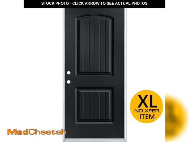 Lot 74-12673961 - Masonite 36 in. x 80 in. Cheyenne 2-Panel Right-Hand Inswing Painted Smooth Fiberglass Prehung Front...