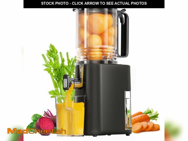 Lot 74-13584493 - Cold Press Juicer, 5.5inch Wide Feed Chute Juicer Machine, Slow Masticating Juicer for Whole Vegetab...