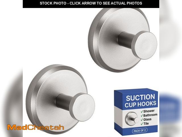 Lot 74-12216677 - HOME SO Suction Cup Hooks for Shower, Bathroom, Kitchen, Glass Door, Mirror, Tile Ã¢â¬â Loofah, T...