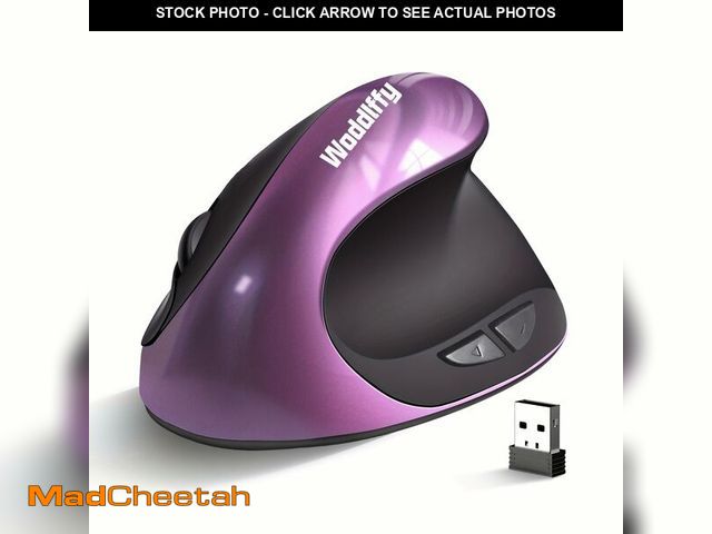 Lot 74-13956031 - Woddlffy Ergonomic Mouse Wireless,Vertical Mouse with Silent Click Right Handed Small Mouses with 6 ...