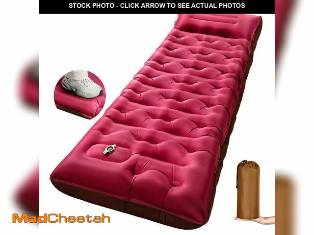 Lot 74-14210272 - KASBAH Camping Sleeping Pad,Extra Wide 6 inch Thick Inflatable Sleeping Pads with Built-in Foot Pump...