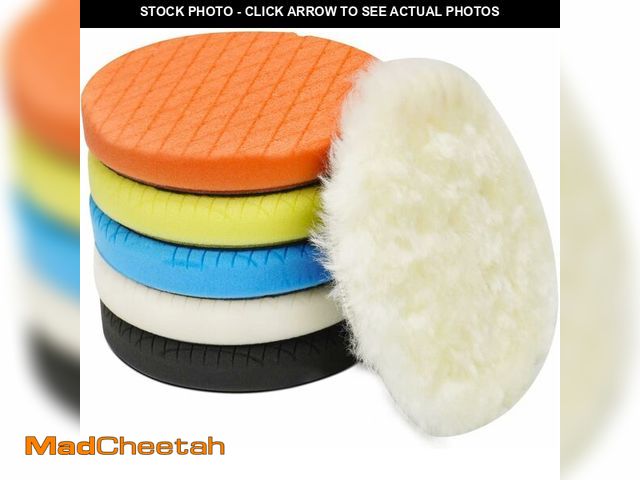 Lot 74-14264727 - Autolock 5" Buffing Polishing Pads, 6Pcs 5.6inch 140mm Face for 5 Inch Backing Plate Compound Buffin...