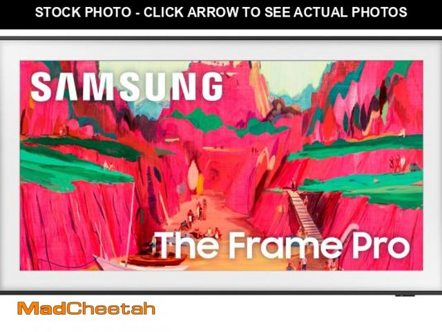 Lot 74-12160064 - (LARGE LINE DOWN MIDDLE OF THE SCREEN) Samsung 65-Inch Class The Frame Pro LS03FW 4K Neo QLED Mini L...
