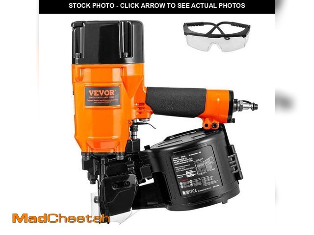 Lot 74-14559305 - VEVOR Coil Siding Nailer 1 in. to 3-1/4 in. 15ÃâÃÂ° Pneumatic Siding Nail Gun, 70-120PSI Air Coi...