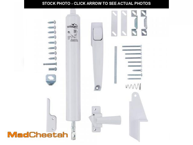 Lot 74-12463233 - Wright Products Lanai Corrosion Resistant Storm and Screen Door Hardware Kit, White - UNUSED