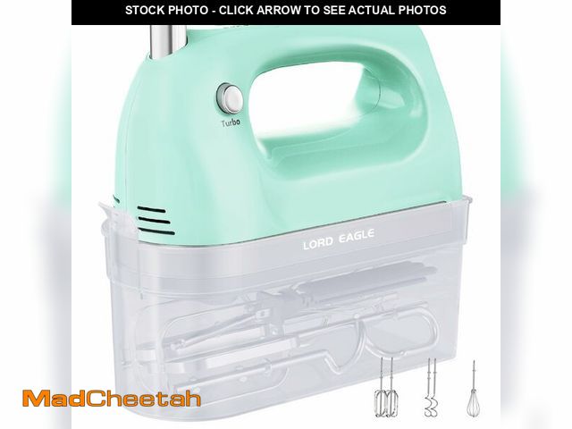 Lot 74-14061746 - Lord Eagle Hand Mixer Electric Handheld 400W, 5-Speed Lightweight Kitchen Mixer with Storage Case, 5...