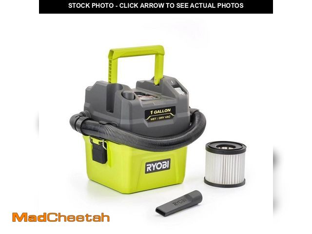 Lot 74-13039470 - RYOBI ONE+ 18V Cordless 1 Gal. Wet/Dry Vacuum (Tool Only) - UNUSED